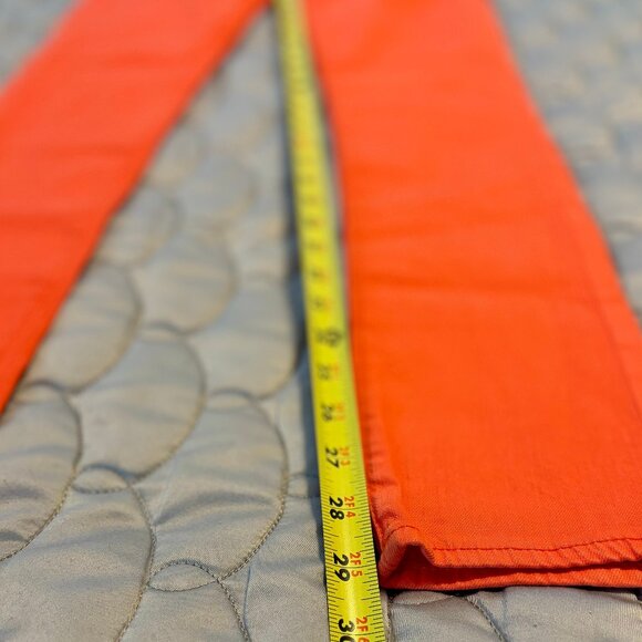 NWT Ag Adriano Goldscmied Mid-Rise The Prima Skinny Orange Jeans Women 24 - Picture 7 of 11